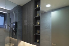 Bathroom with Mirrored Cabinet design