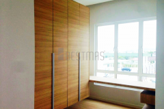 Bedroom with Swing Door Wardrobe and Tatami Bed design